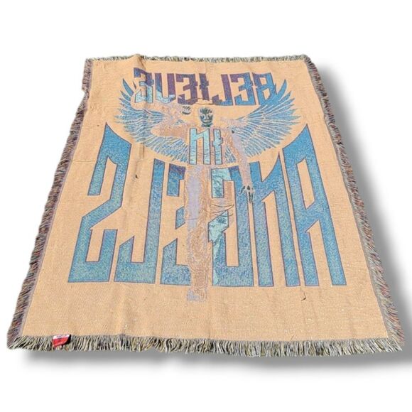 New The Crow Tapestry The Crow "Believe In Angels" Throw Blanket Woven Blanket - Picture 4 of 5